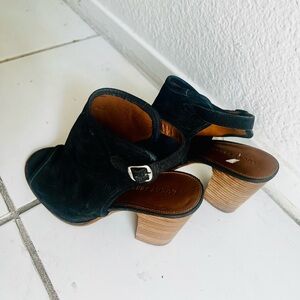 Lucky BrandBlack Suede Women's Heeled Sandals
